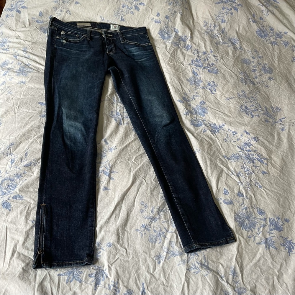 AG jeans size 26 skinny ankle zip